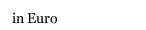 in Euro 